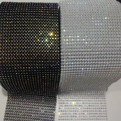 Fancy Rhinestone Crystal AB Non Elastic Rhinestone Trim for Clothes Accessories for Dress