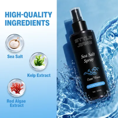 Private Label Sea Salt Spray Custom Formulation Organic Sea Salt Hair Spray Men Stong Hold Finish Hair Volume Spray