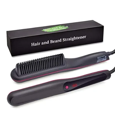 Escova Alisadora De Cabelo Professional Salon Hair Straightener Comb LCD Display Electric Hair Straightening Brush