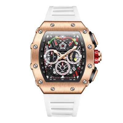 Top Luxury Brand Mechanical Skeleton Steampunk Design Mens Automatic Watches Mechanical Watches Chronograph