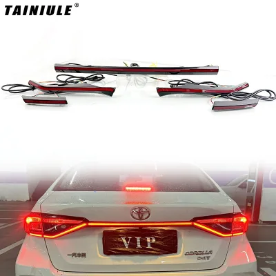 Through Type Rear Taillight LED Tail Light Lamp Sequential Turn Signal Parkin Rear Middle Light for Toyota Corolla 2019-2024