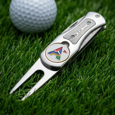 Manufacturer Custom Golf Divot Tool Metal Divot Repair Tool with Magnetic Ball Marker Personalized Golf Accessories