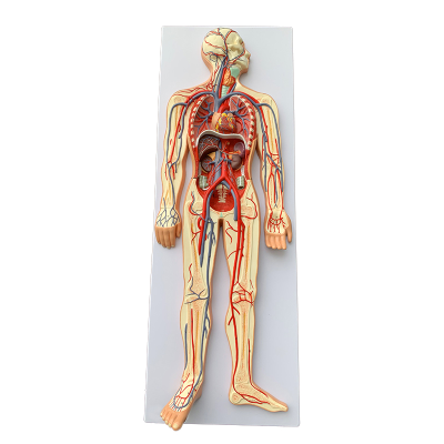 Medical Teaching Display Human Blood Circulation System Model Includes Cardiovascular and Lymphatic System