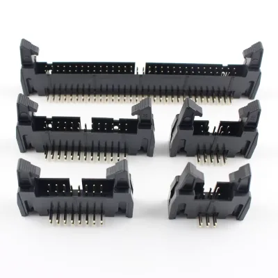 GW/Gerawell 2.54mm Pitch Right Angle Ejector Header Cable Connector 6P/10P/30P/64P DC2 IDC Socket Male FFC FPC