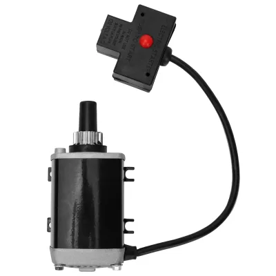 33329 120V 16-Tooth CCW Electric Starter Motor Replacement for Tecumseh Snow King Engines with 2 Mounting Holes