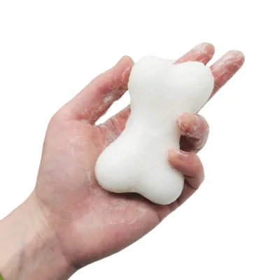 Cleaning Bone Shape Pet Grooming Dog Bath Shower Soap Pure Milk Shampoo Bar