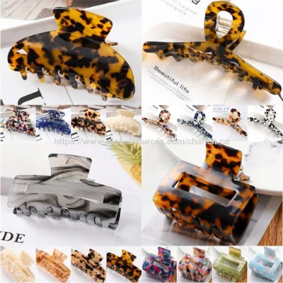 Various styles acetate hair claws Wholesale factory price acetic acid hair claws high quality fashion acetate hair clips hair claw