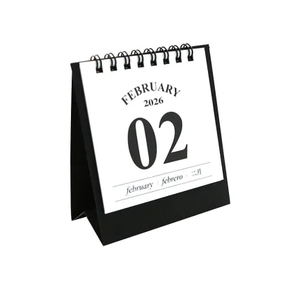 Promotional Creative Spiral Bound 365 Days Mini Custom Daily Desk Calendar 2023 2026 2027