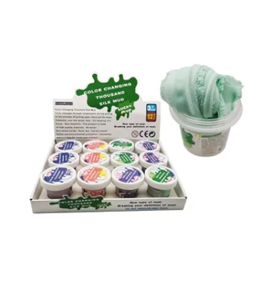 Quality Assurance Non-Toxic Super Cool Color Changing Round Clay Putty Fluffy Clay