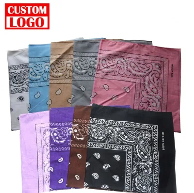 100% Cotton Paisley Cowboy Bandanas Many Colors for Choice Custom Design Fabric Neck Bandana