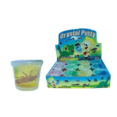 Slime Suppliers Hot Selling Playdough Crystal Clear Slime Gradient Transparent Crystal Mud Non-Stick Insect Slime