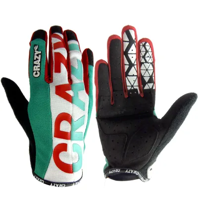 New Design Bike Gloves Silicone Printed Cycling Gloves Outdoor Sports Riding Gloves