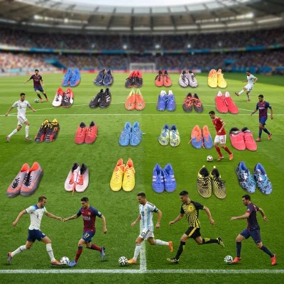 Premium Used Soccer Cleats Mixed-Styles Random Shipment Professional-Grade for Match Competition Anti-Slip All Seasons