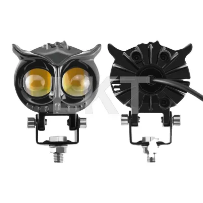 LKT Odm 3'' 40w Offroad 4x4 White Yellow External Motorcycle Spotlight,Led Mini Driving Light Dual Color Led Auxiliary Fog Light