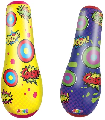 PVC Water-Filled Inflatable Heavy Punching Bag Toy with High Resilience and Custom Logo for Kids Home Use Free Standing