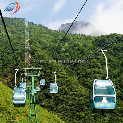 Ropeway Cableway Cable Car Manufacturer Circulating Fixed Grip Opening Cabin Sightseeing Tourism Ski Lift Cabin for Sale