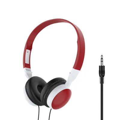 Wholesale 3.5mm Dynamic Wired On-Ear Headphones AAC ENC Hi-Fi Sound IPX-3 Waterproof Low Latency 1.2M Cord Children's Mobile