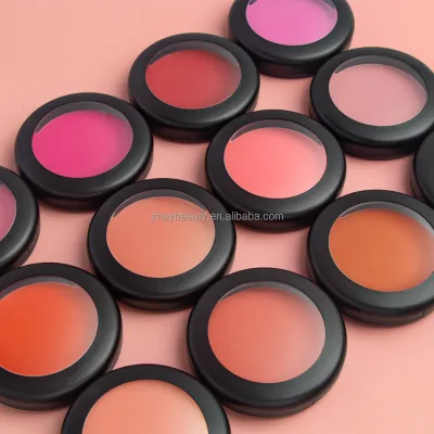 12 Color Matte Shimmer Blusher High Pigment Wholesale Single Palette Custom Logo Powder Blush Private Label Vendor Make up Blush