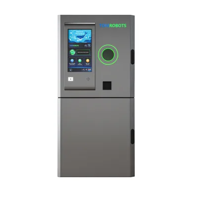 Catering Indoor Plastic Reverse Vending Machine Time-saving Bottle Press Function