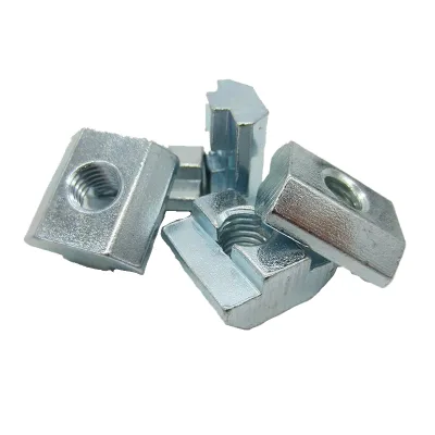 M3-M10 T Block Square Nuts T-Track Sliding Hammer Zinc Plated DIN Standard for Fastener Aluminum Profile 2020/3030/4040/4545