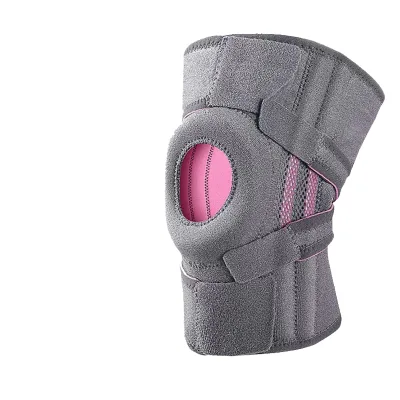 Sports Knee Brace Training Breathable Silicone Non-Slip Padding Spring Compression for Running Hiking Cycling Jump-Roping