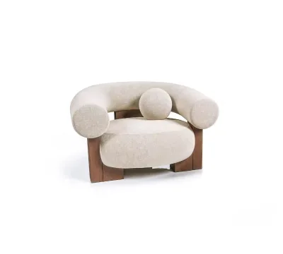 Plush Leisure Sofa Vintage Leisure Chair Comfortable Lounge Chair Reclining Sofa Chair