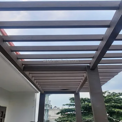 Outdoor Pergola Grape Trellis Waterproof Anti-Corrosion Insect-Proof WPC Decorative Material