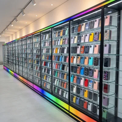 Custom 3-Tier Lighter Smoke Shop Cigarette Display Showcase Acrylic Cigarette Display Rack With Rgb for Smoke Shop