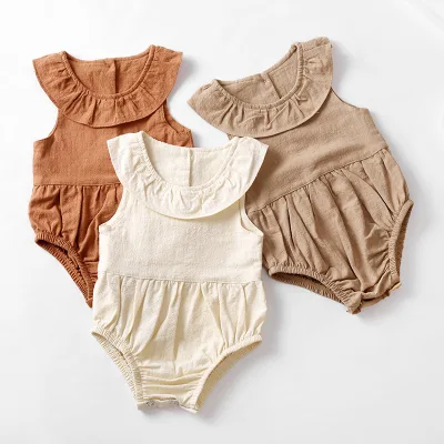 2025 Autumn New Baby Clothes High Quality Sister Wear Girls Lapel Shirt Baby Striped Rompers