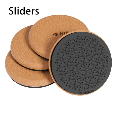 Chair Leg Protector Slider Furniture Felt Pads Reusable Self-Adhesive Durable Wear Resistant Noise Prevention Easy Move Glides