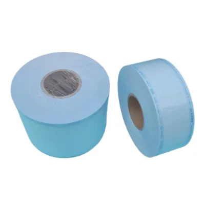 CE Dental Autoclave Sterilization Roll Disposable Paper Film Sterilization Packaging Reel with Indicator for Medical Instruments