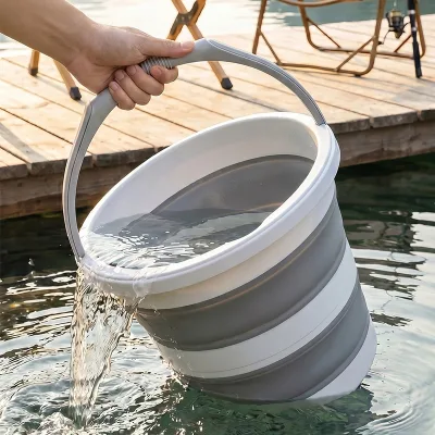 Folding Bucket - Portable Household Laundry, Car Washing Bucket, Travel Vehicle Large-capacity Hand-held Water Storage Bucket