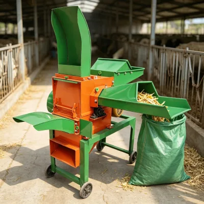 New Animal Feed Wet Grass Chopper Shredder Dry Chaff Cutter Machine for Farm Home Use