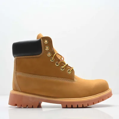 Classic TBLAND Outdoor Hiking Boots Big Yellow with Waterproof Rubber Insole Autumn Season Lighted Features Timbs