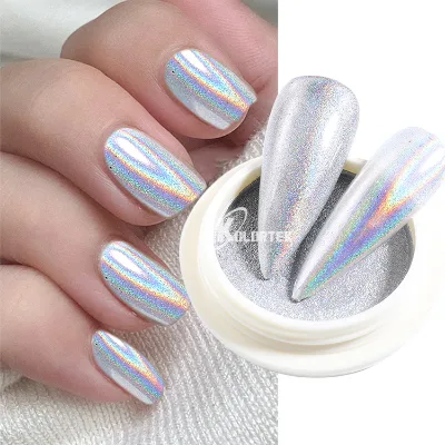 Rainbow Chrome Holographic Pigments holo Nail Polish Glitter Powders