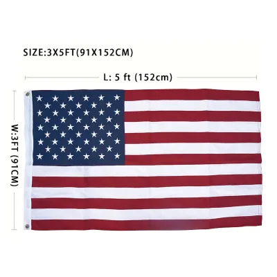 American Flag Embroidery 4X6FT Home Decor Country Flag 210D 3X5FT Banner Home Decorative Item