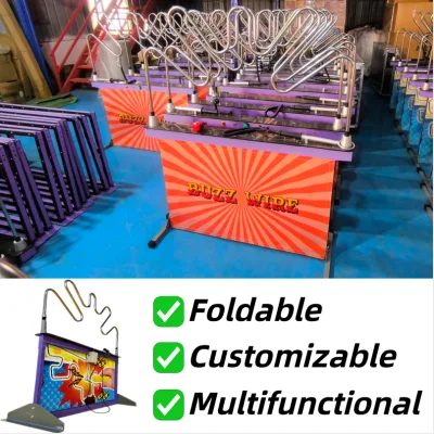 Interactive Games China Knockout Game Cheap Price Wire Loop Game Wire Buzzer Stainless Steel for Carnivals Rental