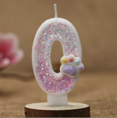 Birthday Party First Birthday Cake Decoration Decoration  Colorful   Particles Decorated Birthday Candles