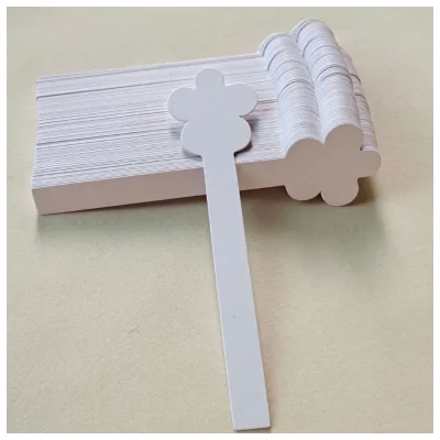 Custom Perfume Blotter Strips Tester Paper Card Strip Flower Shape Fragrance Essential Oil test Strips with logo Printing