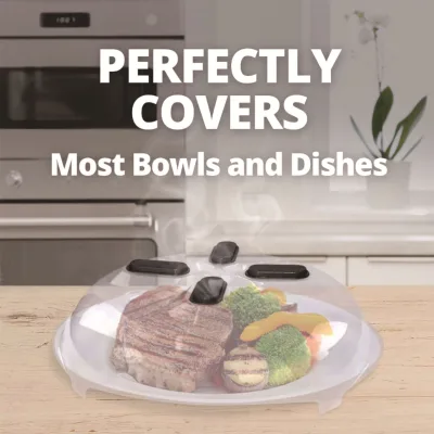 New Transparent Heating Lid Reusable Thickened Food Cover Protect Fresh Splash Proof Microwave Cover Preservation