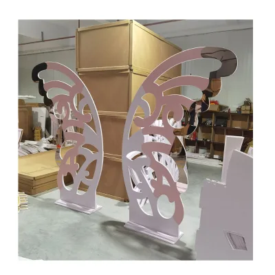 Factory Price Customized butterfly Acrylic Backdrop pink Color on Sale