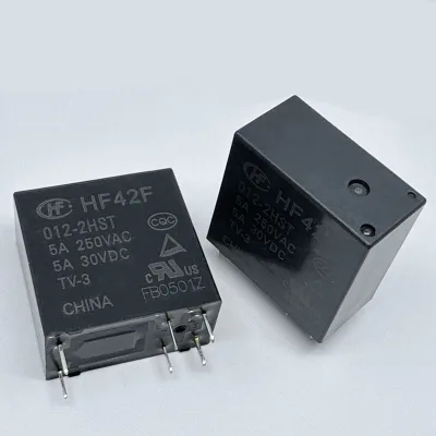 12V DC Power Relay HF42F/012-2HST DIP 12.8x24.4mm for Electric Bicycles