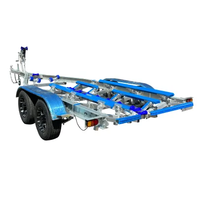 Durable 22 ft Tandem Axle Aluminum Boat Trailer with Poly Bunks Suitable for Boats Between 19-21 ft with Factory Price Hot Sales