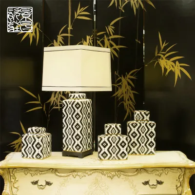 Factory Wholesale Canister Ceramic Jar with Lid