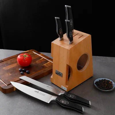 Classic Precision Kitchen Knife Set Stainless Steel ABS Handle Ultra-sharp Blades Utility Fruit Paring Knives with Holder