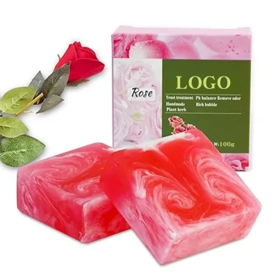 OEM ODM Natural Rose Oil Soap Bar Vitamin C Glycerol Women-Gentle Intimate Cleansing Skin Whitening Tightening Daily Body