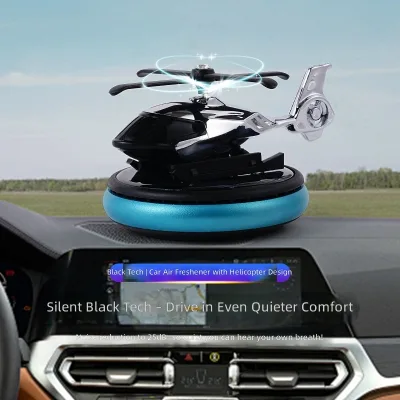 Car Air Freshener Solar-Powered Rotating Helicopter-Shaped Aroma Diffuser Long-Lasting Fragrance for Center Console Cross-Border