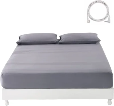 Grounding Sheets for Earthing Queen Size 15 Ft Grounding Fitted Bed Sheets With US Sockets