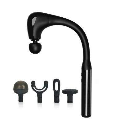2024 Hot Selling 5 Speed Massage Gun Deep Tissue Muscle Vibration Long Handle Portable Arm Back Massage Gun