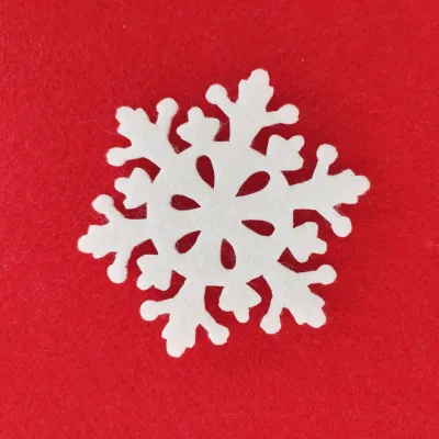 Christmas Decorations Felt Hanging Pendants Red Felt Christmas Ornament Pendant Felt Snowflake